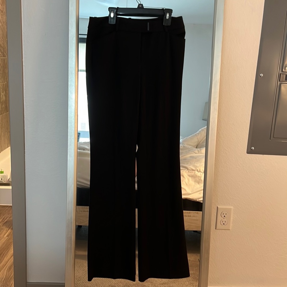 White House Black Market Slim Flare Black Pants
